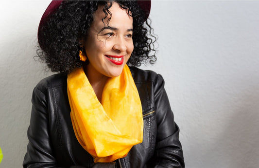 Silk Infinity Scarves - the Huddling for Warmth Edition