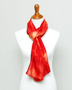 Bonfire Silk Scarf - Ready to Ship