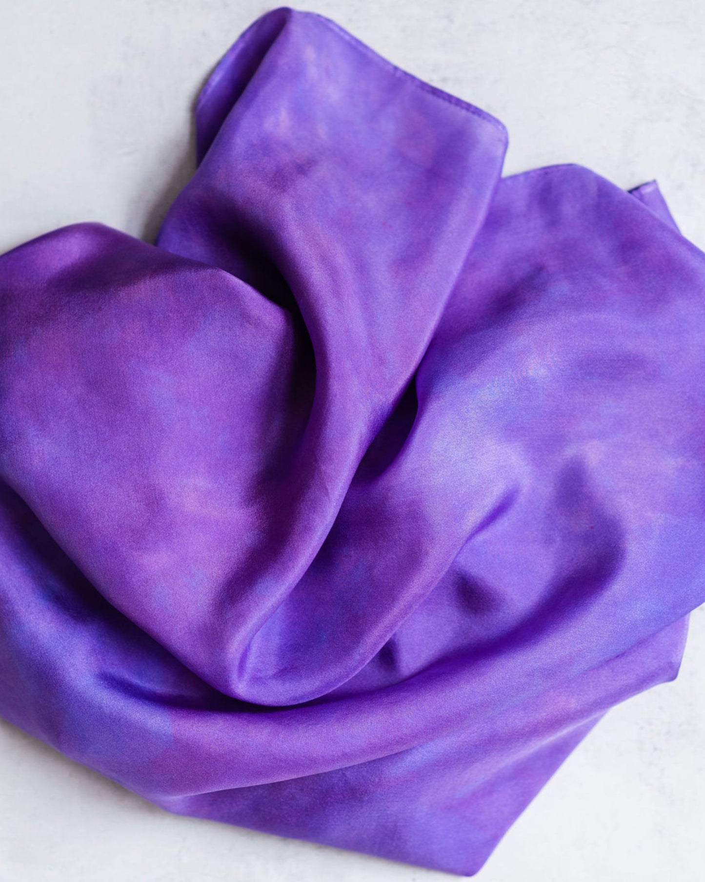 Crocus Silk Scarf – Hand-Dyed Habotai Silk