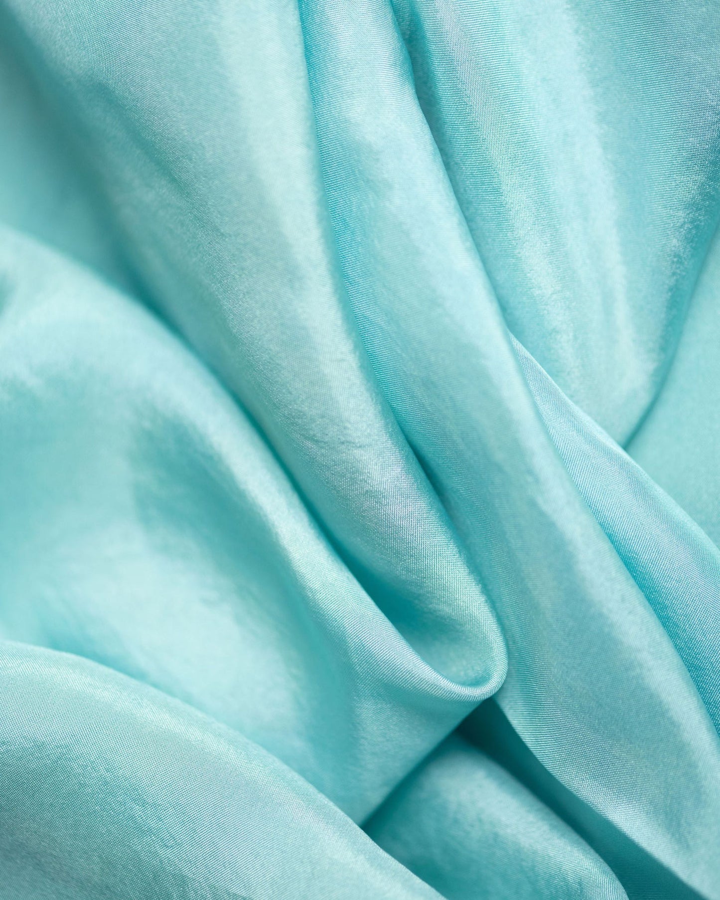 Aqua Silk Scarf – Hand-Dyed Habotai Silk