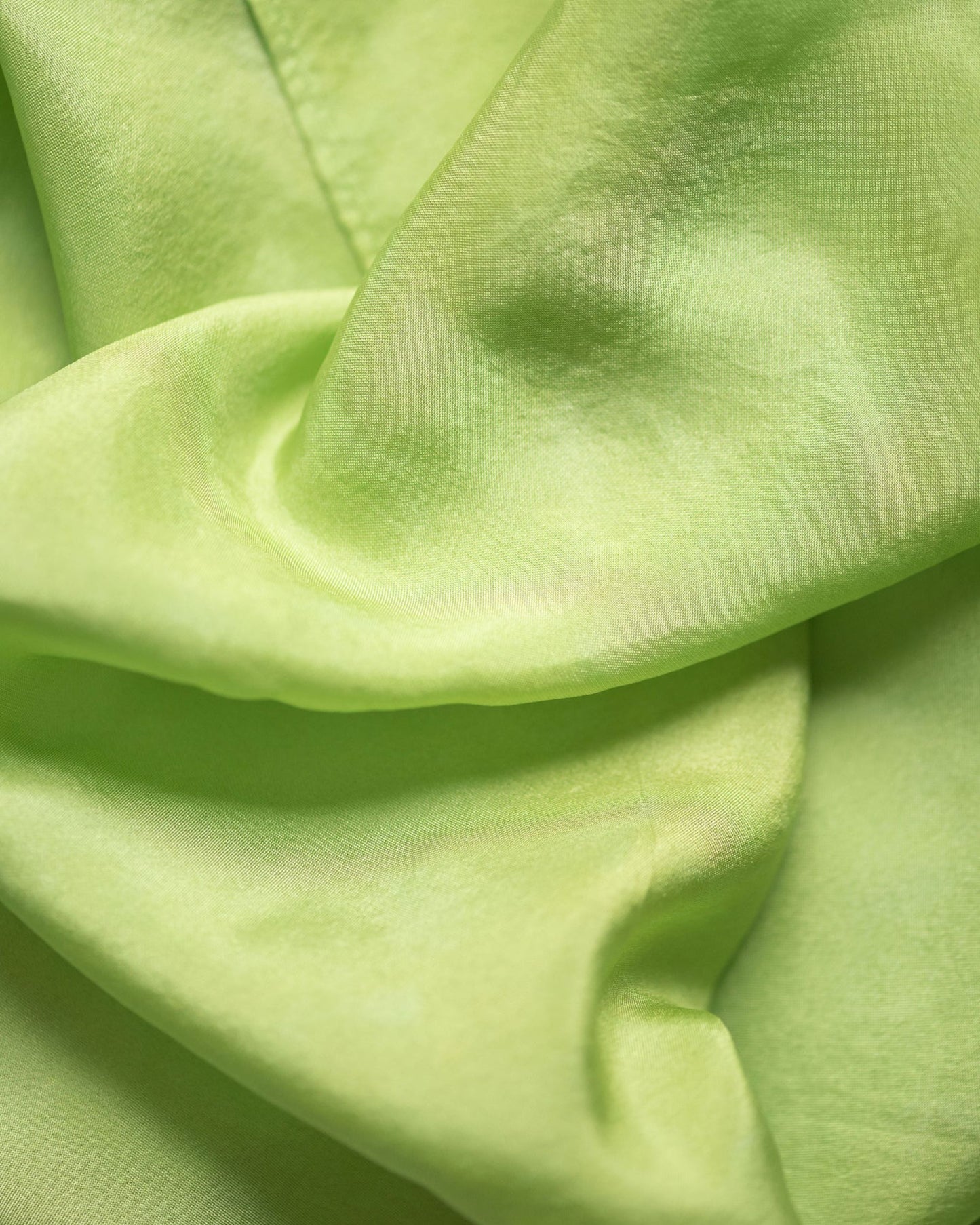 Lime Tree Silk Scarf – Hand-Dyed Habotai Silk