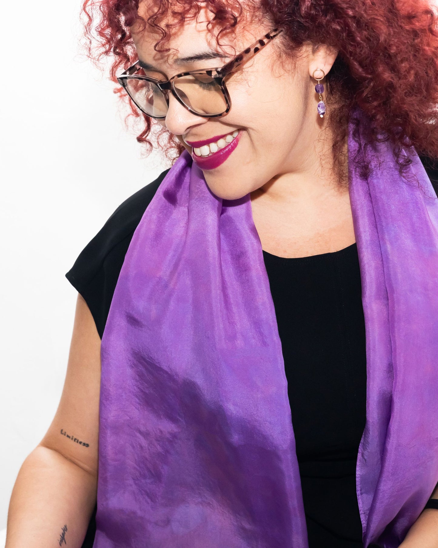 Crocus Silk Scarf – Hand-Dyed Habotai Silk