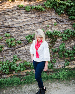 Fuchsia Pink Silk Scarves