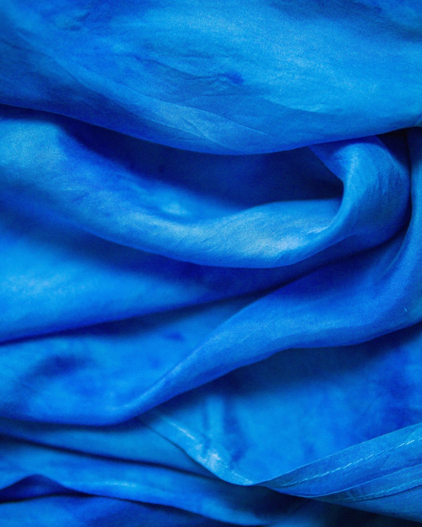 Cobalt Silk Scarf