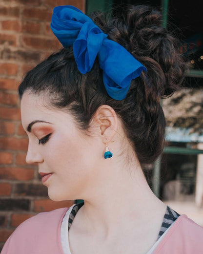 Cobalt Silk Scarf