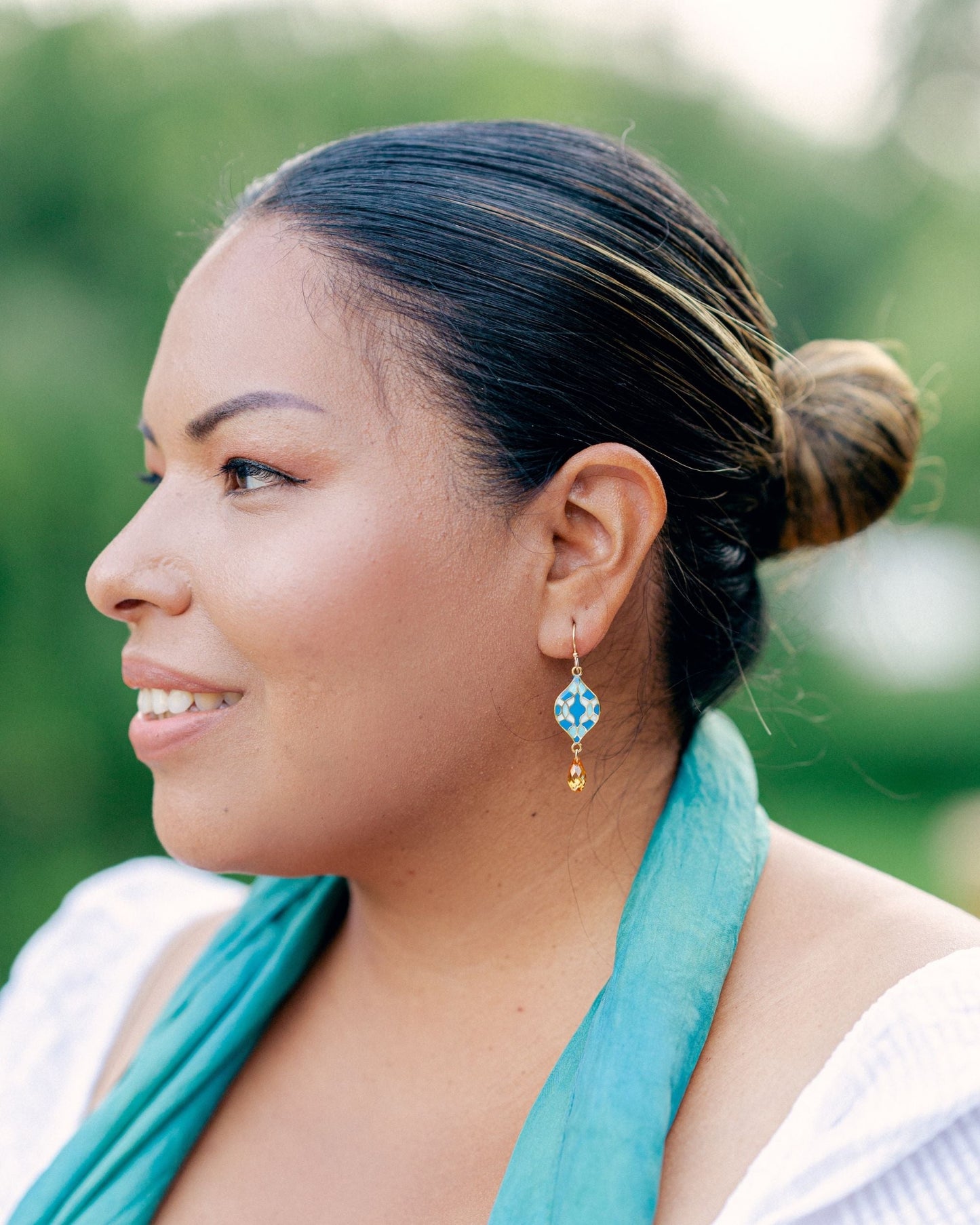 Mosaic Tile Drop Earrings