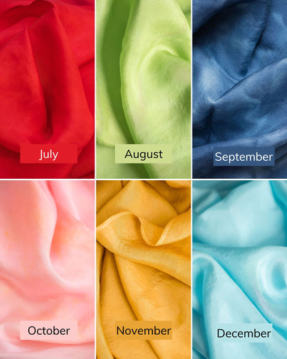 Square Silk Scarf & Silk Bandana – Hand-Dyed Habotai Silk