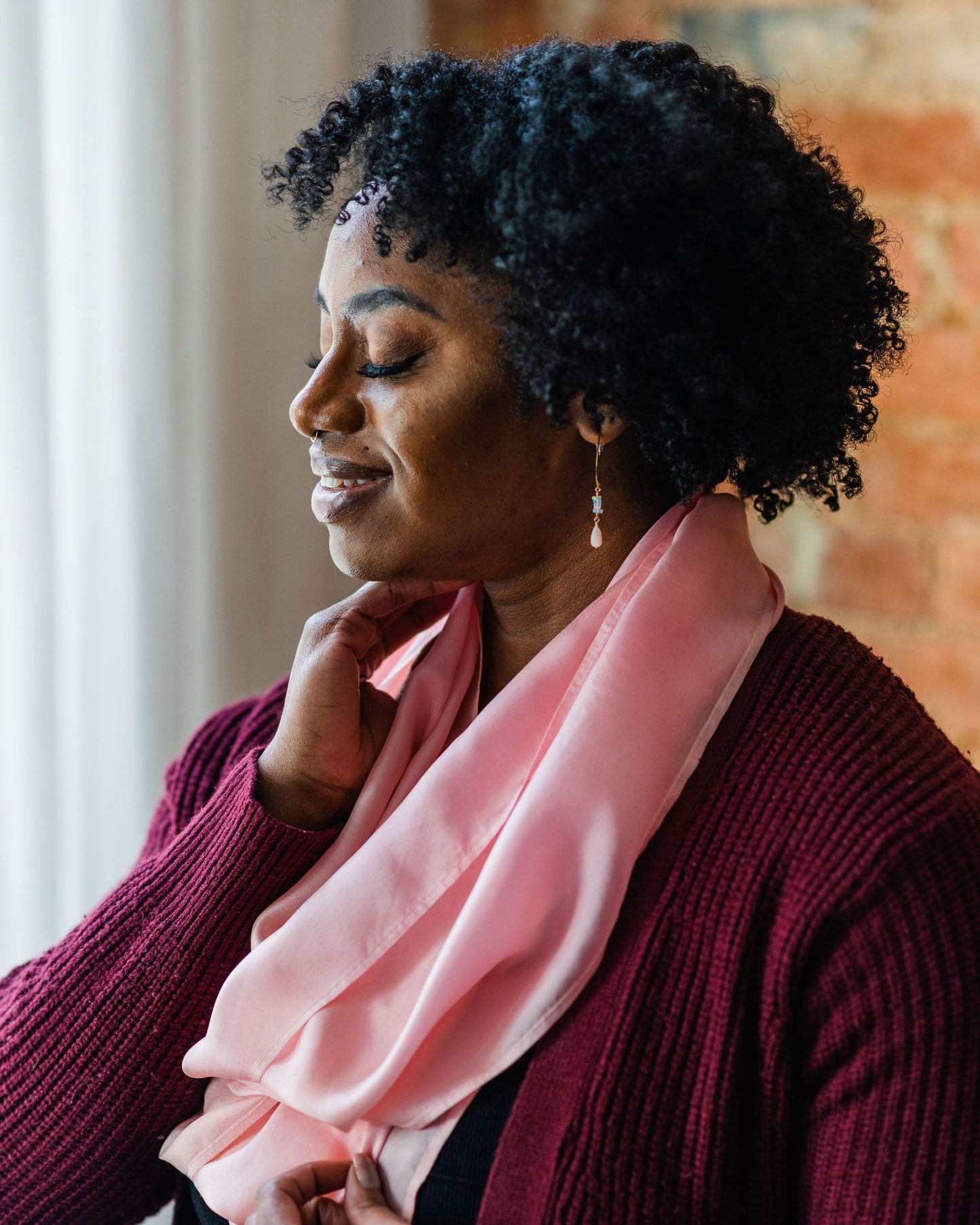 Opal Line Drop Earrings