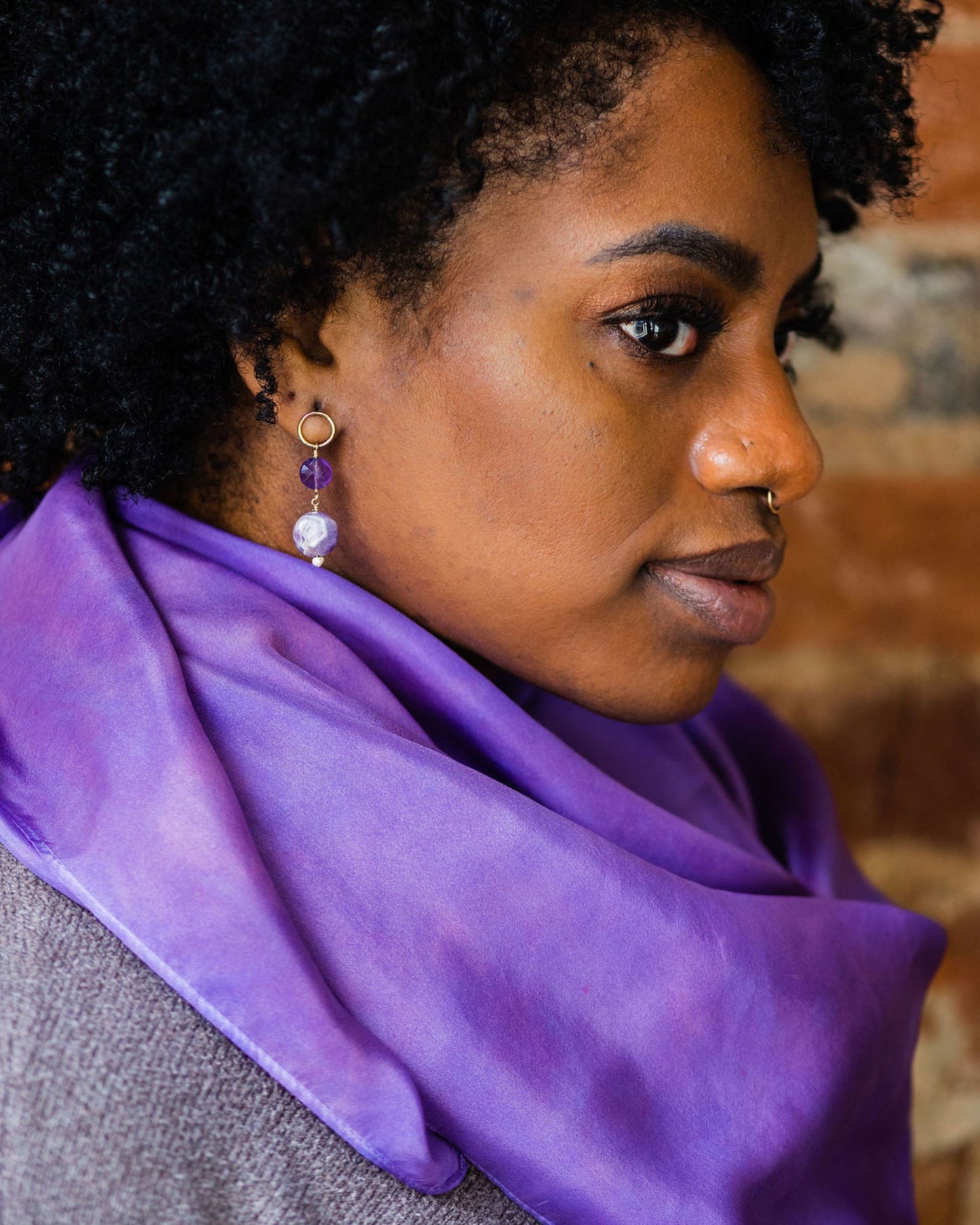 Crocus Silk Scarf – Hand-Dyed Habotai Silk