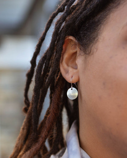 Etched Coin Earrings