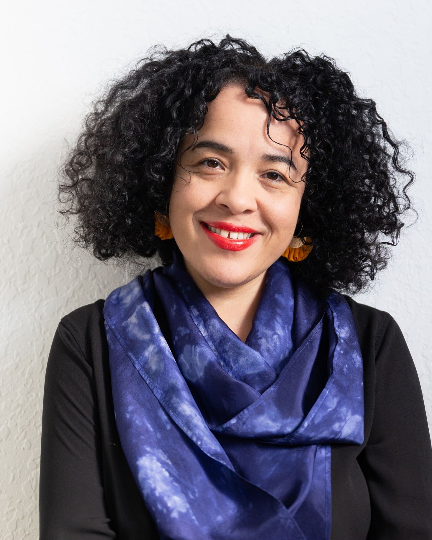 Midnight Silk Scarf – Hand-Dyed Habotai Silk