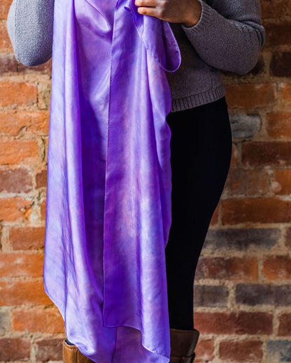 Crocus Silk Scarf – Hand-Dyed Habotai Silk