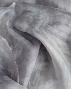 Silver Silk Scarf