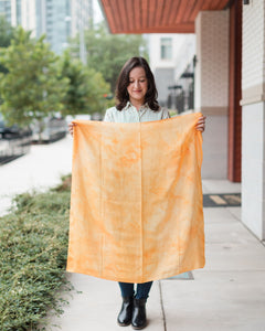 Dandelion Gold Silk Scarf - Dyed to Order