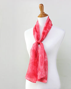 Fuchsia Pink Silk Scarves