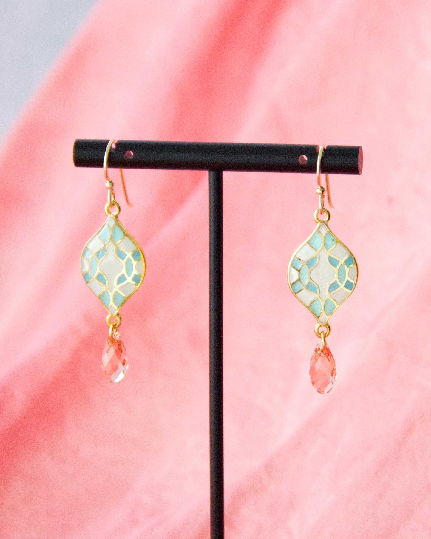 Mosaic Tile Drop Earrings