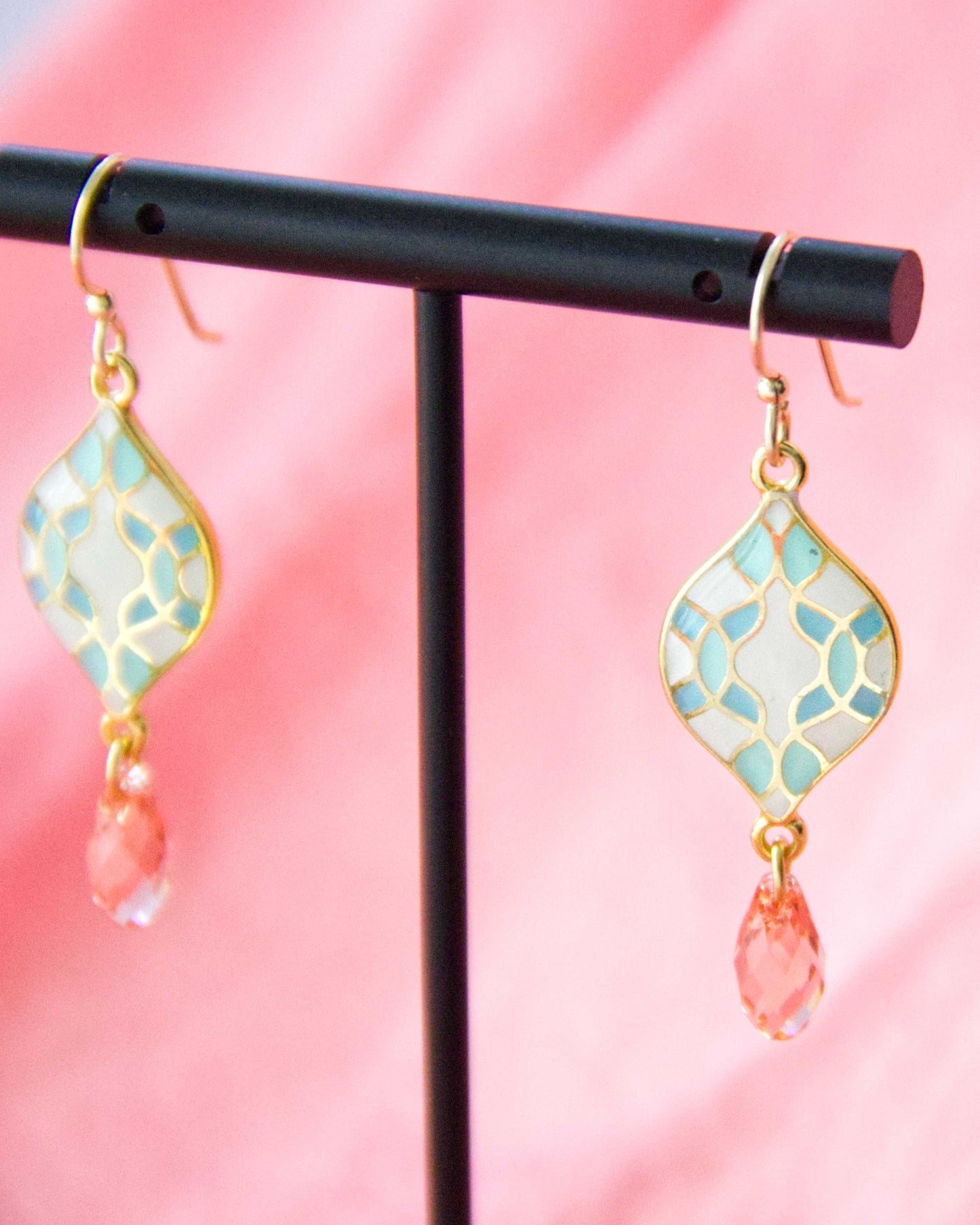 Mosaic Tile Drop Earrings