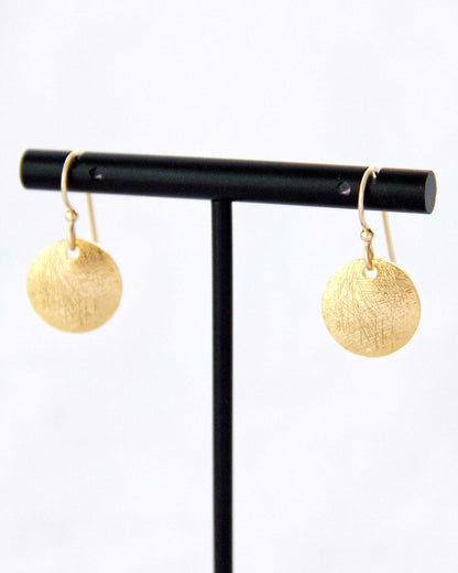 Etched Coin Earrings