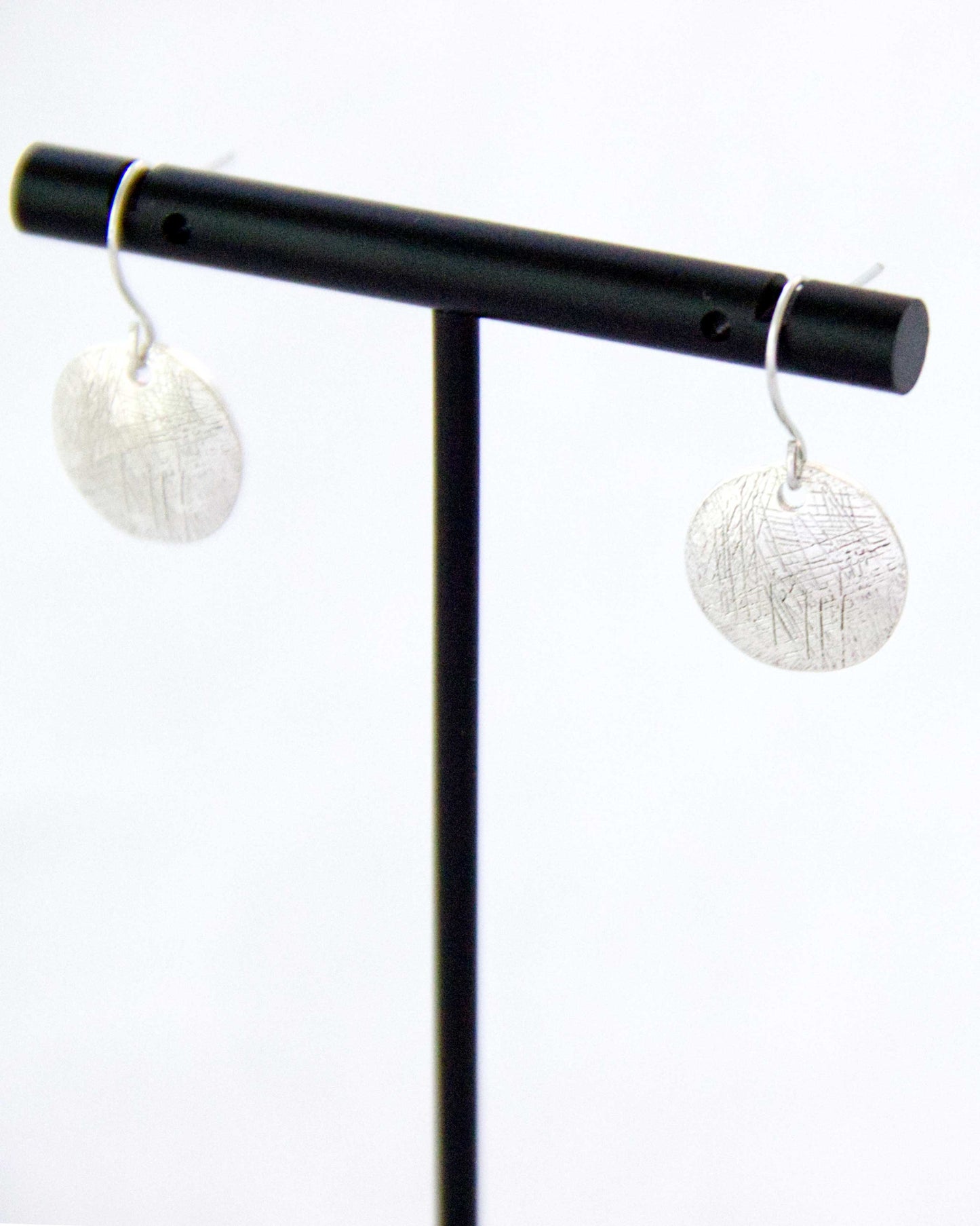 Etched Coin Earrings